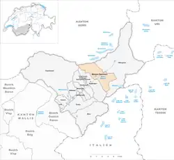 Kaart van de gemeente