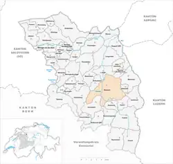 Kaart van de gemeente