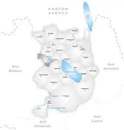 Kaart van de gemeente