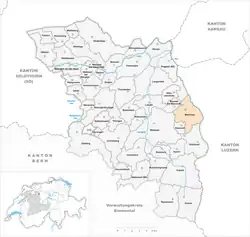 Kaart van de gemeente