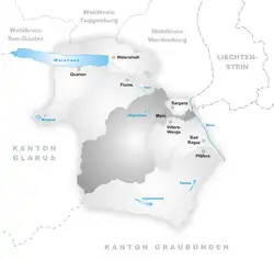 Kaart van de gemeente