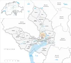 Kaart van de gemeente