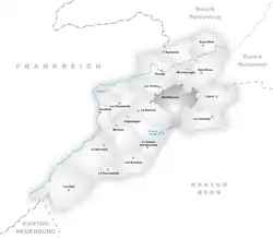 Kaart van de gemeente