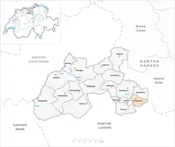 Kaart van de gemeente