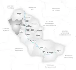 Kaart van de gemeente