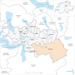 Kaart van de gemeente