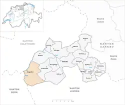 Kaart van de gemeente