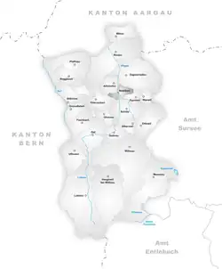 Kaart van de gemeente