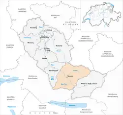 Kaart van de gemeente