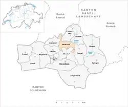 Kaart van de gemeente