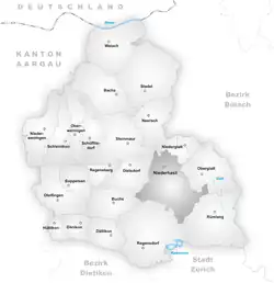 Kaart van de gemeente