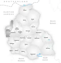 Kaart van de gemeente