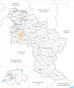 Kaart van de gemeente