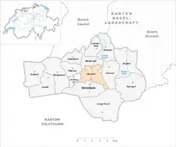 Kaart van de gemeente