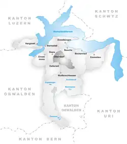 Kaart van de gemeente