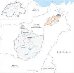 Kaart van de gemeente