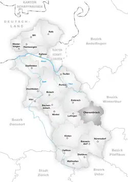 Kaart van de gemeente