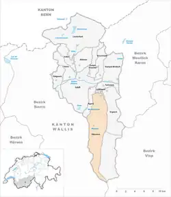 Kaart van de gemeente