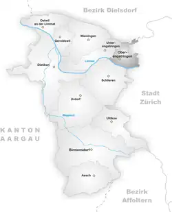 Kaart van de gemeente