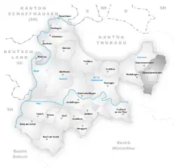 Kaart van de gemeente