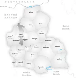 Kaart van de gemeente