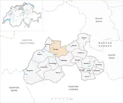 Kaart van de gemeente