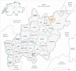 Kaart van de gemeente