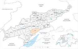 Kaart van de gemeente