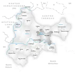 Kaart van de gemeente