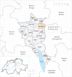 Kaart van de gemeente