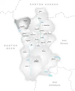 Kaart van de gemeente