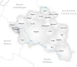 Kaart van de gemeente