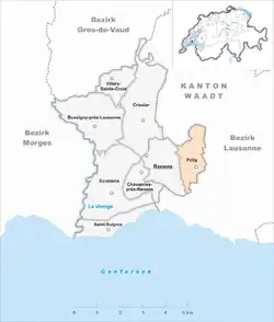 Kaart van de gemeente