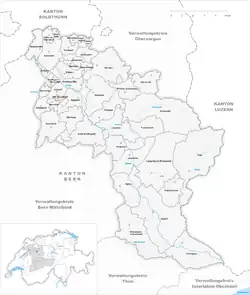 Kaart van de gemeente