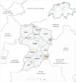 Kaart van de gemeente