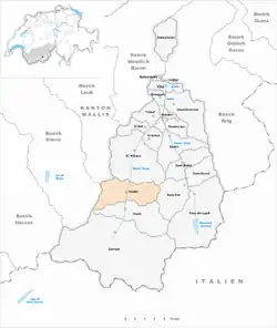 Kaart van de gemeente