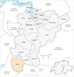 Kaart van de gemeente