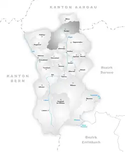 Kaart van de gemeente