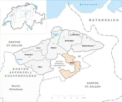 Kaart van de gemeente