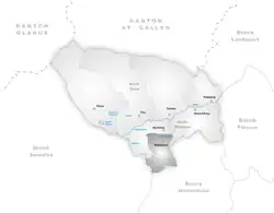 Kaart van de gemeente