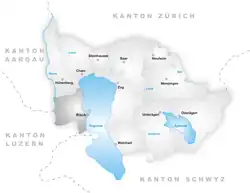 Kaart van de gemeente