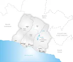 Kaart van de gemeente