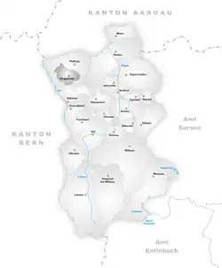 Kaart van de gemeente