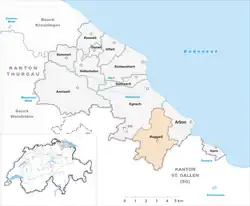 Kaart van de gemeente