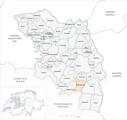 Kaart van de gemeente