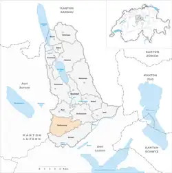 Kaart van de gemeente