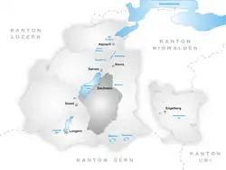 Kaart van de gemeente