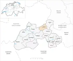 Kaart van de gemeente