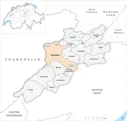 Kaart van de gemeente