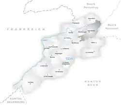 Kaart van de gemeente